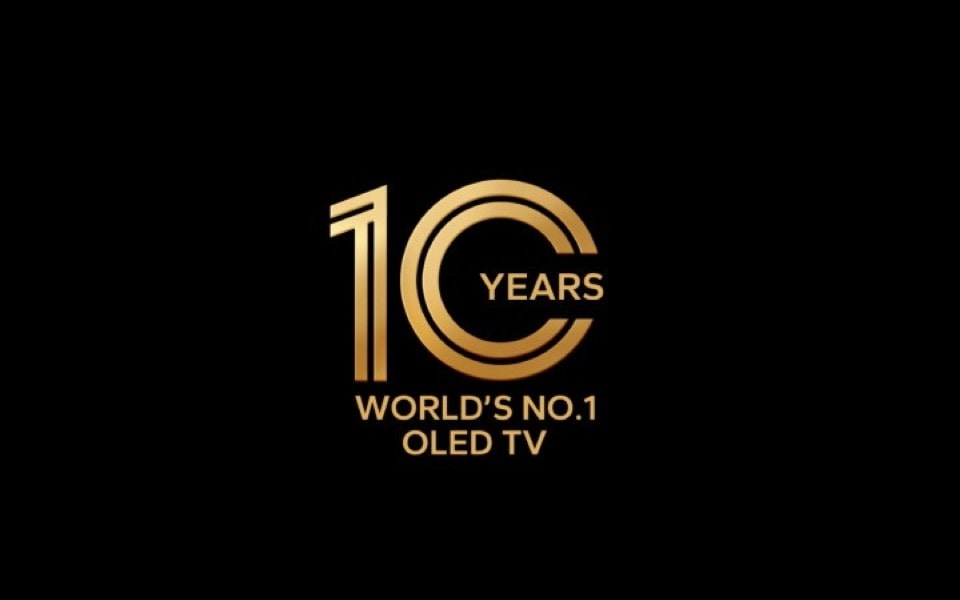 LG OLED 10 Years Logo (960x600)